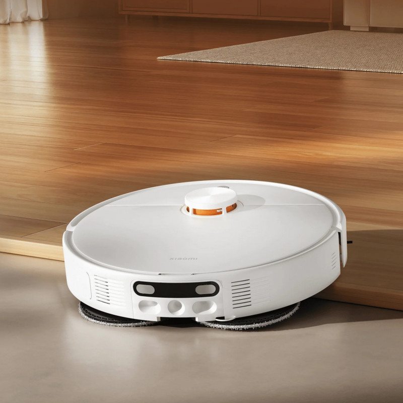 Прахосмукачка робот Xiaomi Robot Vacuum H50 EU, 55W, 10000 Pa, 120 мин, 280 мл, Измиване на моповете, LDS лазерна навигация, Автоматична станция, Бял