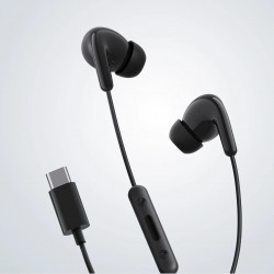 Слушалки Xiaomi BHR8930GL, 12.4 мм, Кабелни, 20Hz-20kHz, Вграден микрофон, USB-C, IP54, Черен