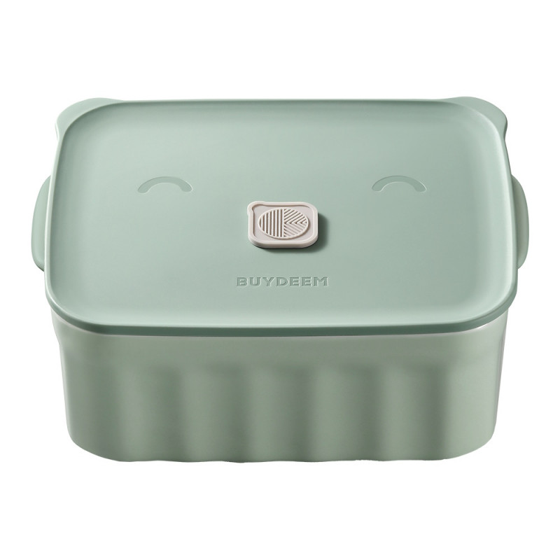 Керамична кутия за храна Buydeem Bento CT1006-CG, 810 мл, 17х20.5 см, До 230°C, Съвместима с фурна и микровълнова, Зелен