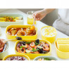 Керамична кутия за храна Buydeem Bento CT3008-MY, 1 л, 230°C, Съвместима с фурна и микровълнова, Жълт