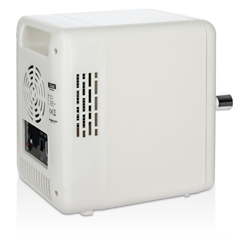 Преносим мини хладилник Zilan ZLN1153, 36W, 4 л, 6 кена, Охлаждане/затопляне, 10-75°C, 240/12V, Бял