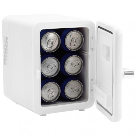 Преносим мини хладилник Zilan ZLN1153, 36W, 4 л, 6 кена, Охлаждане/затопляне, 10-75°C, 240/12V, Бял