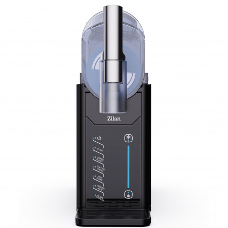 Машина за ледени десерти сорбе Zilan ZLN4819, 200W, 2 л, 5 автоматични програми, Контрол на консистенцията, Самопочистване, LED, Черен