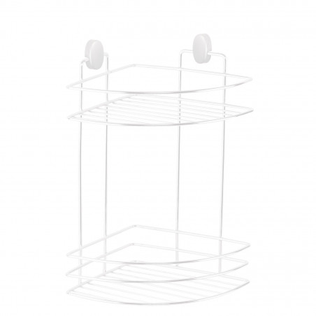 Етажерка за баня Metalife DB-716, 18х18х32.5 см, 2 нива, Бял