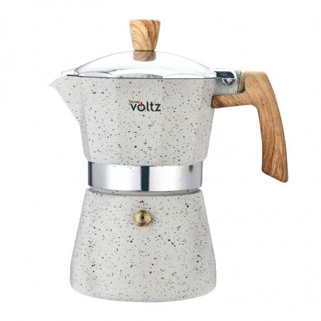 Кубинска кафеварка Oliver Voltz Verona OV51173I6, 6 чаши, Алуминий, Индукция, Крем