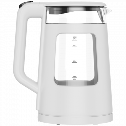 Електрическа кана AENO EK6 AEK0006, 2200W, 1.7 л, 40-100°C, STRIX, LED, Двойна стена, Филтър, 360° основа, Бял