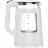 Електрическа кана AENO EK6 AEK0006, 2200W, 1.7 л, 40-100°C, STRIX, LED, Двойна стена, Филтър, 360° основа, Бял