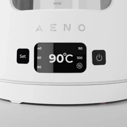 Електрическа кана AENO EK6 AEK0006, 2200W, 1.7 л, 40-100°C, STRIX, LED, Двойна стена, Филтър, 360° основа, Бял