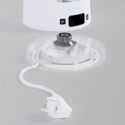 Електрическа кана AENO EK6 AEK0006, 2200W, 1.7 л, 40-100°C, STRIX, LED, Двойна стена, Филтър, 360° основа, Бял