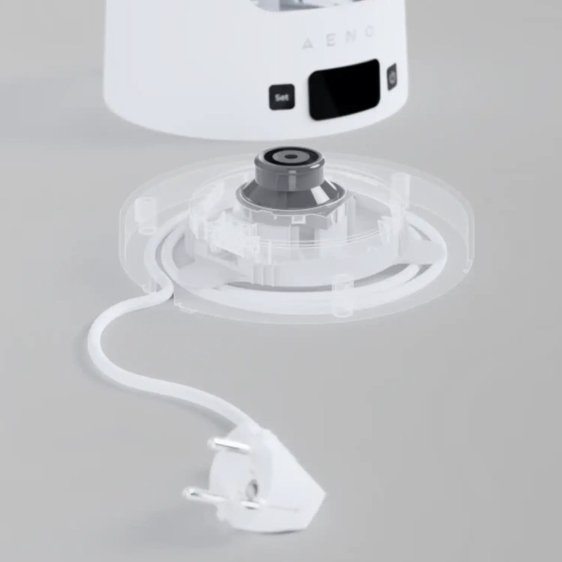 Електрическа кана AENO EK6 AEK0006, 2200W, 1.7 л, 40-100°C, STRIX, LED, Двойна стена, Филтър, 360° основа, Бял