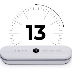 Уред за вакуумиране AENO VS3 AVS0003, 70 kPa, 3.5 л/мин, 4 режима, LED, Бял