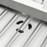 Сушилник за съдове Joseph Joseph Extend Steel Plus 6500041, До 16 части, Разтегателен, Релси за чаши, Отцеждане, Разглобяем, Неръждаема стомана, Бял