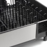 Сушилник за съдове Joseph Joseph Extend Steel Plus 6500040, До 16 части, Разтегателен, Релси за чаши, Отцеждане, Разглобяем, Неръждаема стомана, Черен