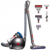 Прахосмукачка без торба Dyson Cinetic BigBall Absolute 2 447250-01, 700W, 150AW, 0.8 л, 35 циклона, Автоматично изправяне при преобръщане, 5 приставки, Никел/син