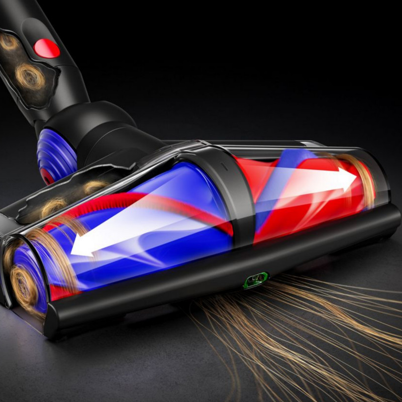 Вертикална прахосмукачка Dyson V10 Konical Moulded 419634-01, 150AW, 0.5 л, 60 мин, 110 000 об/мин, 3 режима, HEPA, Хигиенично изпразване, Без заплитане, Черен
