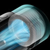 Вертикална прахосмукачка Dyson V10 Konical Moulded 419634-01, 150AW, 0.5 л, 60 мин, 110 000 об/мин, 3 режима, HEPA, Хигиенично изпразване, Без заплитане, Черен