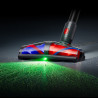 Вертикална прахосмукачка + Док станция с автоматично изпразване Dyson V10 Konical Moulded 594030-01, 150AW, 0.5 л, 60 мин, 3 режима, HEPA, Хигиенично изпразване, Без заплитане, Черен