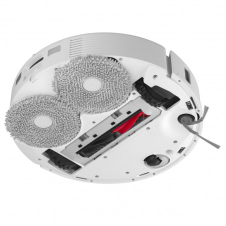 Прахосмукачка робот Roborock Q Revo Edge 5V1 QRES02-00, 18500 Pa, 5200 mAh, 66W, 3D Картографиране LiDar, Reactive AI, FlexiArm, Станция за зареждане, Автономия до 3 часа, Бял