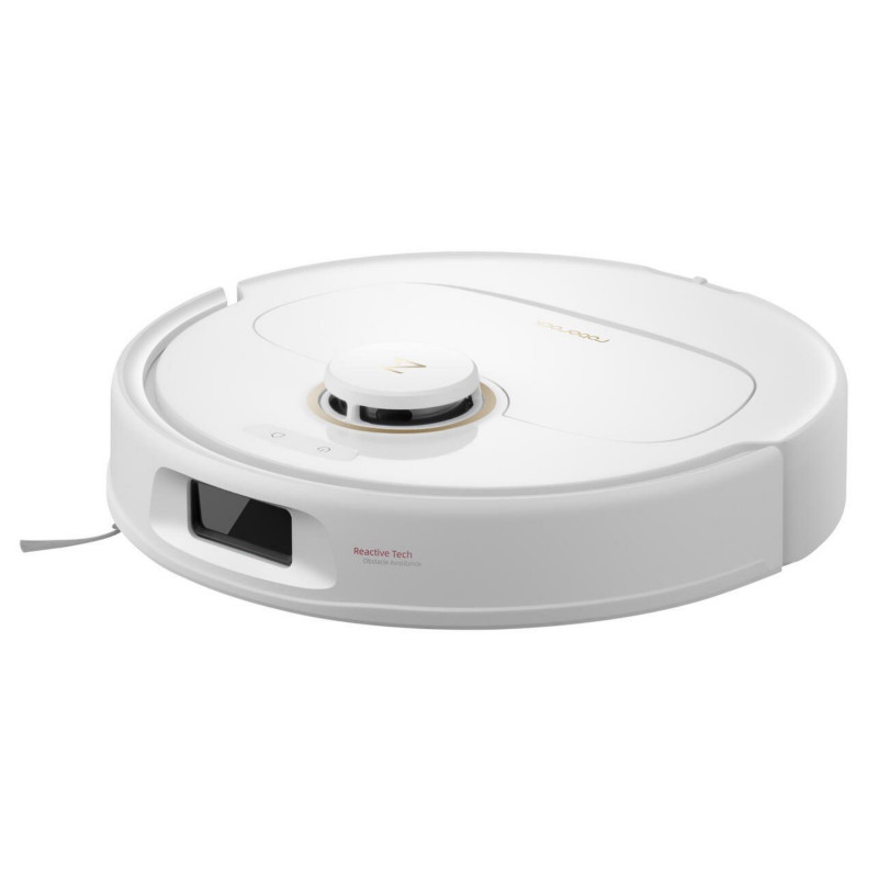 Прахосмукачка робот Roborock Q Revo Edge 5V1 QRES02-00, 18500 Pa, 5200 mAh, 66W, 3D Картографиране LiDar, Reactive AI, FlexiArm, Станция за зареждане, Автономия до 3 часа, Бял
