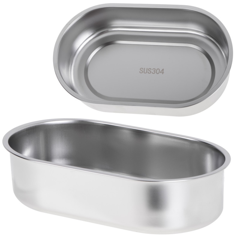 Електрическа кутия за обяд Adler AD 4522, 45W, 0.8 л, До 70C, Съд от неръждаема стомана, Термочанта, Син