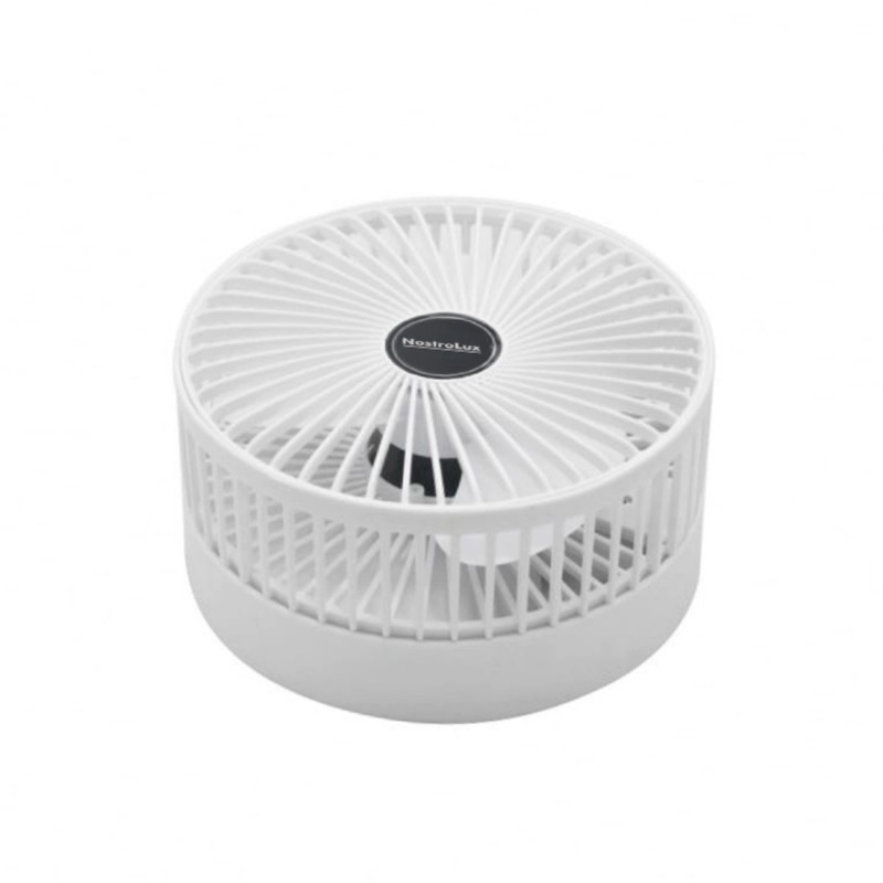Вентилатор USB NostroLux NL51760F, 4.5W, 3 скорости, Автономия до 5 часа, Бял