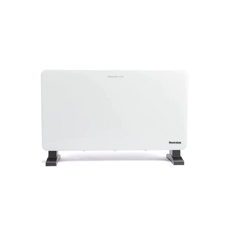 Конвектор NostroLux NL51974A, 2000W, 3 степени, Wi-Fi, LED, Автоматичен режим, Защита от преобръщане, Бял
