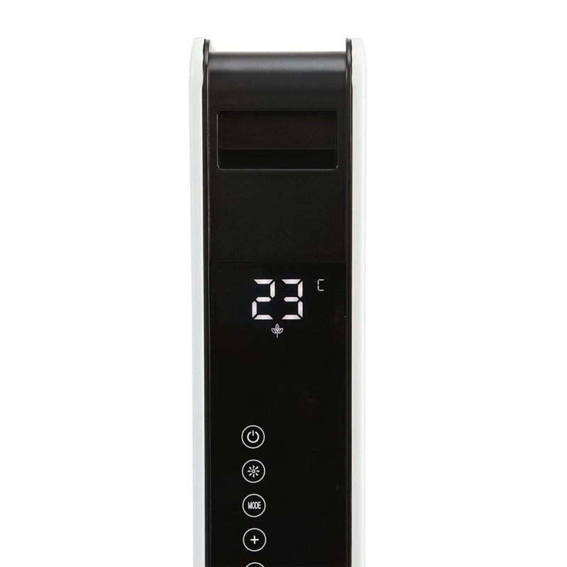 Конвектор NostroLux NL51974A, 2000W, 3 степени, Wi-Fi, LED, Автоматичен режим, Защита от преобръщане, Бял