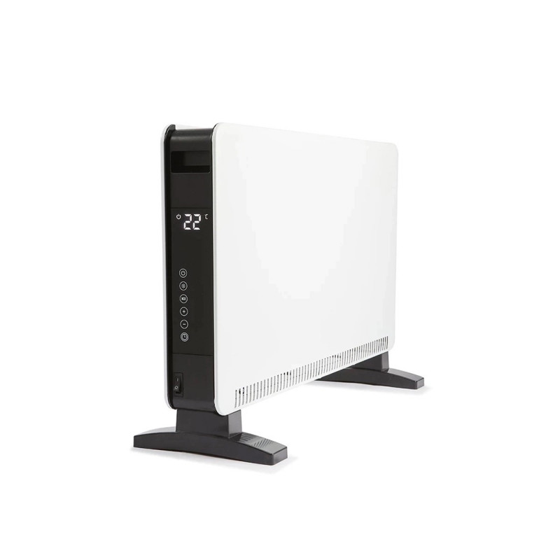 Конвектор NostroLux NL51974A, 2000W, 3 степени, Wi-Fi, LED, Автоматичен режим, Защита от преобръщане, Бял