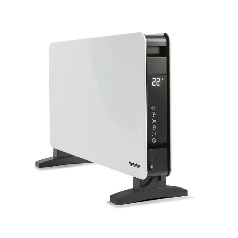 Конвектор NostroLux NL51974A, 2000W, 3 степени, Wi-Fi, LED, Автоматичен режим, Защита от преобръщане, Бял