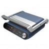 Контакт грил Nostro Lux NL51442P, 2200W, Сензорен дисплей, Незалепващи, подвижни плочи, Отваряне на 180°, Син