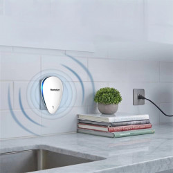 Уред за защита от вредители NostroLux NL51771A, 5W, До 75 м2, Ултразвук, Безопасен за деца, Бял