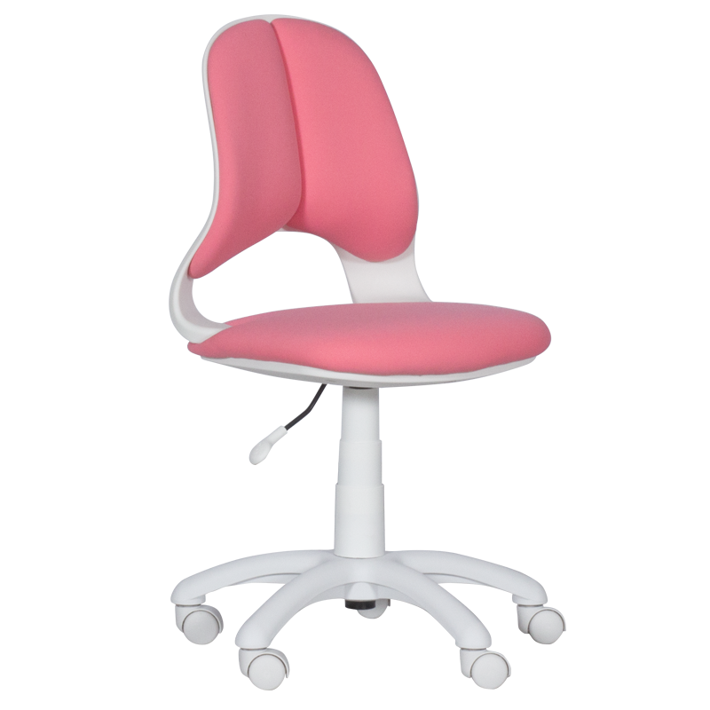 Детски стол Carmen 6017-2, До 70 кг, Колелца, Газов амортисьор, Розов