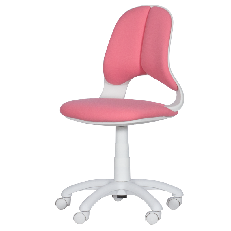 Детски стол Carmen 6017-2, До 70 кг, Колелца, Газов амортисьор, Розов