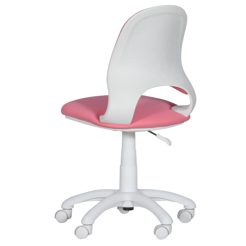 Детски стол Carmen 6017-2, До 70 кг, Колелца, Газов амортисьор, Розов