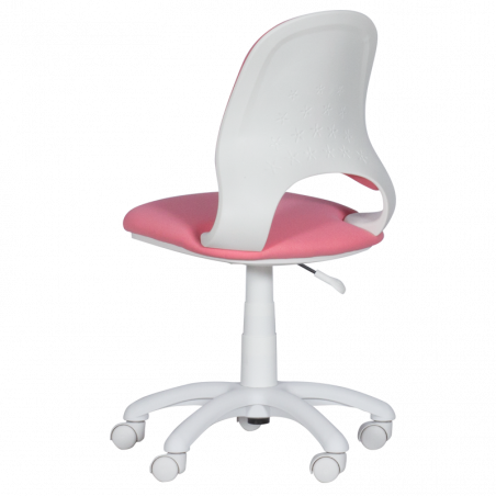 Детски стол Carmen 6017-2, До 70 кг, Колелца, Газов амортисьор, Розов