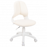 Детски стол Carmen 6017-2, До 70 кг, Колелца, Газов амортисьор, Бял