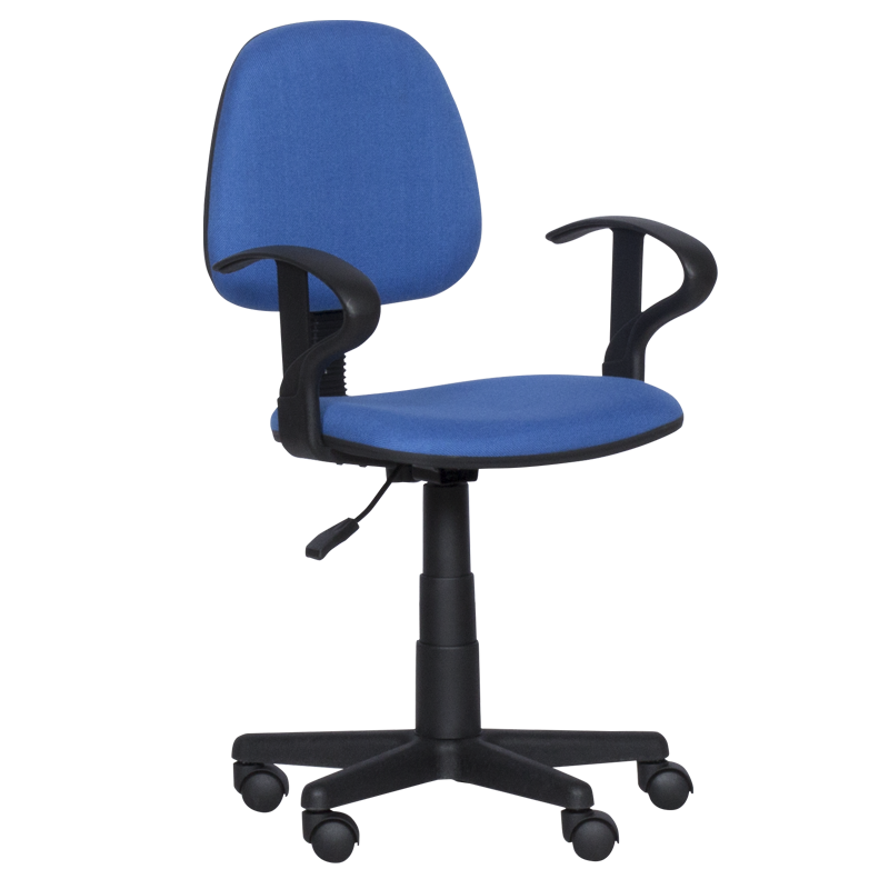 Детски стол Carmen 6012 T 3520028-1, До 70 кг, Газов механизъм, Полипропиленови колелца, Дамаска, Син