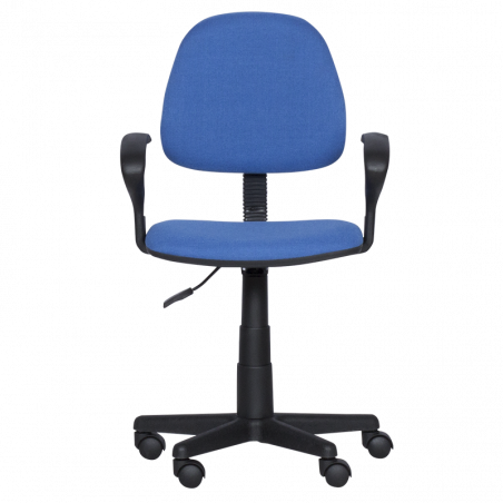 Детски стол Carmen 6012 T 3520028-1, До 70 кг, Газов механизъм, Полипропиленови колелца, Дамаска, Син