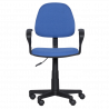 Детски стол Carmen 6012 T 3520028-1, До 70 кг, Газов механизъм, Полипропиленови колелца, Дамаска, Син