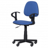 Детски стол Carmen 6012 T 3520028-1, До 70 кг, Газов механизъм, Полипропиленови колелца, Дамаска, Син