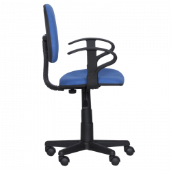 Детски стол Carmen 6012 T 3520028-1, До 70 кг, Газов механизъм, Полипропиленови колелца, Дамаска, Син
