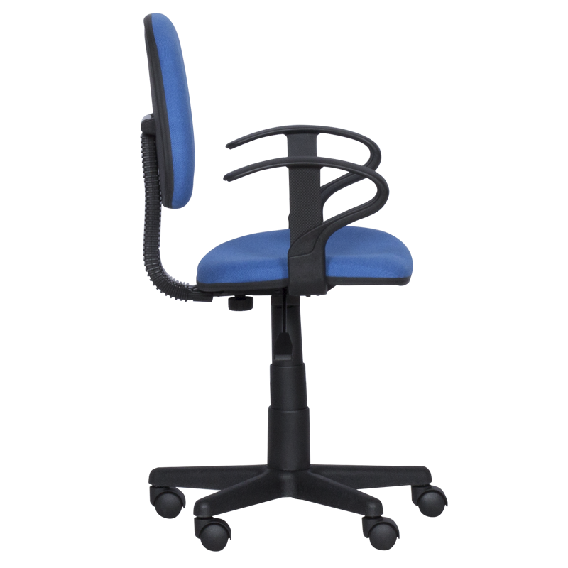 Детски стол Carmen 6012 T 3520028-1, До 70 кг, Газов механизъм, Полипропиленови колелца, Дамаска, Син