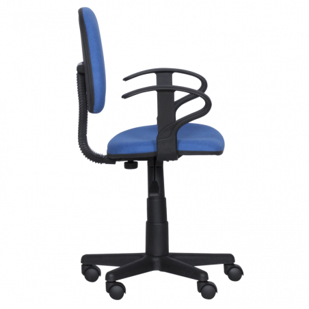 Детски стол Carmen 6012 T 3520028-1, До 70 кг, Газов механизъм, Полипропиленови колелца, Дамаска, Син