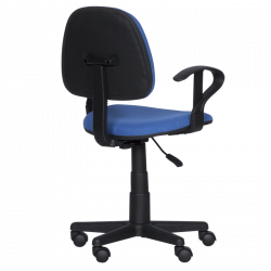 Детски стол Carmen 6012 T 3520028-1, До 70 кг, Газов механизъм, Полипропиленови колелца, Дамаска, Син