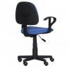Детски стол Carmen 6012 T 3520028-1, До 70 кг, Газов механизъм, Полипропиленови колелца, Дамаска, Син