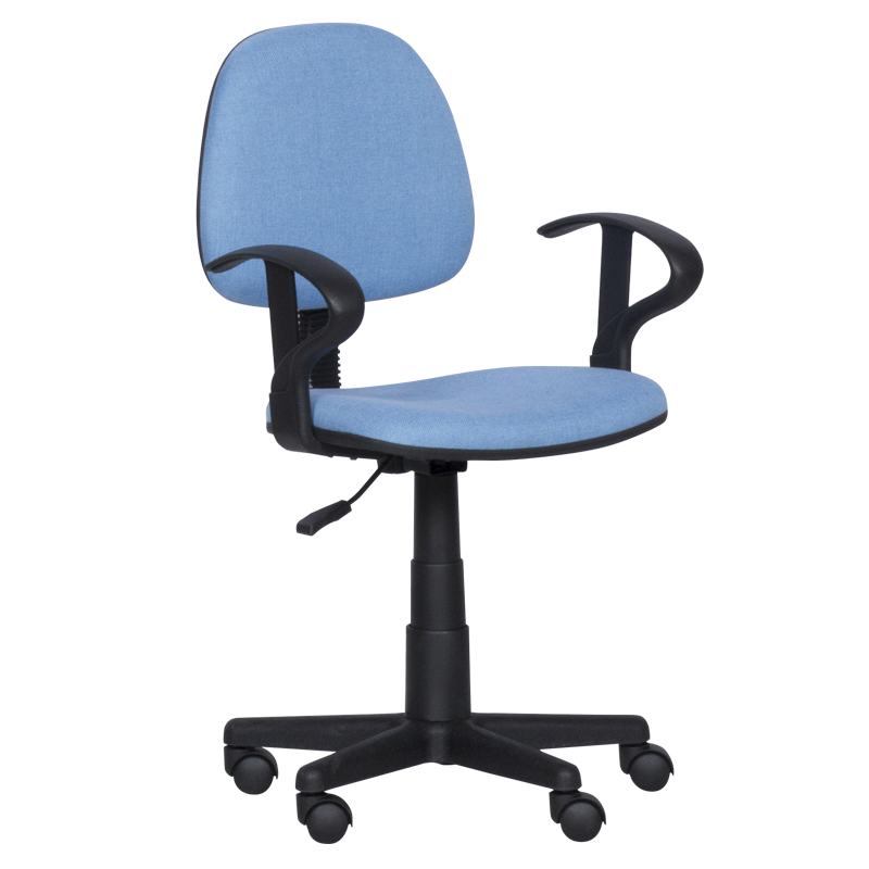 Детски стол Carmen 6012 T 3520028-3, До 70 кг, Газов механизъм, Полипропиленови колелца, Дамаска, Светлосин