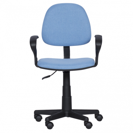Детски стол Carmen 6012 T 3520028-3, До 70 кг, Газов механизъм, Полипропиленови колелца, Дамаска, Светлосин