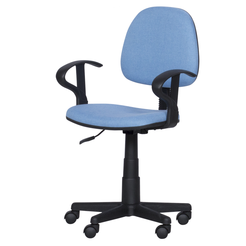 Детски стол Carmen 6012 T 3520028-3, До 70 кг, Газов механизъм, Полипропиленови колелца, Дамаска, Светлосин
