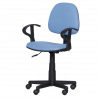 Детски стол Carmen 6012 T 3520028-3, До 70 кг, Газов механизъм, Полипропиленови колелца, Дамаска, Светлосин