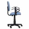 Детски стол Carmen 6012 T 3520028-3, До 70 кг, Газов механизъм, Полипропиленови колелца, Дамаска, Светлосин